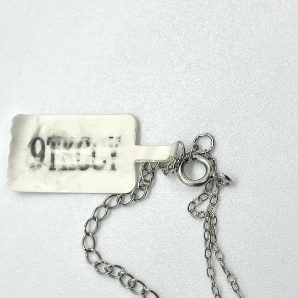 Rose Gold Plated Faux Pearl Frosty the Snowman 925 Necklace - Picture 6 of 9